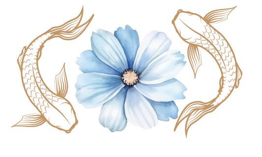 Blue Flower Pisces